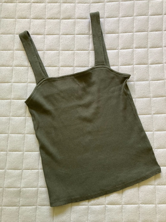 Express Tops - Express Women’s Olive Ribbed Tank Top